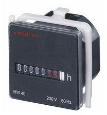 Hugo Müller Üzemóraszámláló előlapba digitális kvarc 7digit 230V AC 99999h IP50 BW 40.18 Hugo Müller - 20406 (20406)