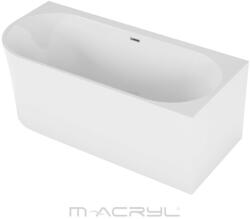 M-Acryl BALANCE 160x75 cm jobbos akril kád króm lefolyóval, fehér 12494 (12494)