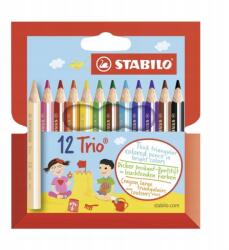 STABILO Trio strong mini zsírkréták, 12 db (205/12-01)