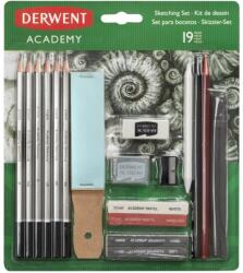 Derwent Academy Sketching Set grafit ceruza készlet kiegészítőkkel 12 db (2300365)