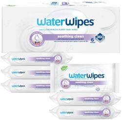 WaterWipes Soothing Clean műanyagmentes nedves törlőkendő 6x60 db