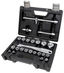 Beta 923E/C25 Rövid 6-szög dugókulcs készlet 1/2 inch/3/4 inch | Kézi | 25 db (009236025)