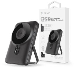 DEVIA Extreme Speed Magnetic PD 22.5W powerbank/állvány - Lightning/Type-C - 10.000 mAh - szürke - nextelshop