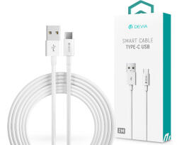 DEVIA Smart Series USB/Type-C adat- és töltőkábel 2 m - fehér - nextelshop