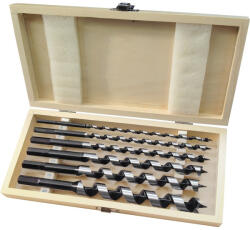 Extol 8801290 fafúró klt. 6 db, 6-8-10-12-16-20×260mm, csavaros heggyel, hatszög befogás; fadobozban