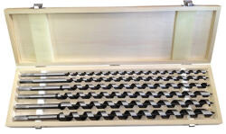 Extol 8801292 fafúró klt. 6 db, 10-12-14-16-18-20×460mm, csavaros heggyel, hatszög befogás; fadobozban