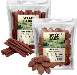 Wild Farm Lamb Chips 500 g gustare pentru câini + WILD FARM Lamb Chips 500 g gustare pentru câini