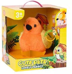 Global Express Hangot adó, felcsíptethető plüss papagáj (AD933-145E) - jateknet