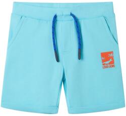 vidaXL Aqua színű gyerekrövidnadrág húzózsinórral 104, 30°C-ig mosógépben mosható 12205 (12205)