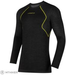 La Sportiva Wool40 Aero Longsleeve aláöltözet, fekete/sárga (S)