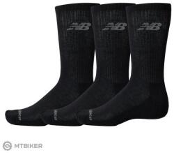 New Balance Performance Basic Crew zokni, 3 pár, fekete (XL (EU 47-48))