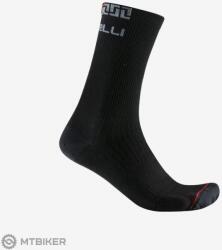Castelli BANDITO MERINO 18 zokni, fekete (LX)