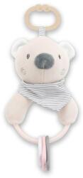 Lorelli Jucarie de plus Lorelli Ursulet beige, 20 cm, cu forme geometrice zornaitoare, 0 luni+