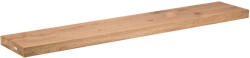  Tömör Tölgyfa Polc, Egyenes Széllel - 100x22x4 cm