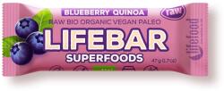 Lifefood - Blueberry Lifebar bot quinoával BIO, RAW, 47 g