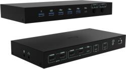 i-tec USB-C KVM dokovací stanice pro 3 hostitele, Dual Display, PD 1x 92W/2x 65W (C31KVMDOCKPDPRO)