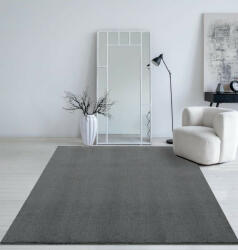  Modern szőnyeg Palm Plüss (Antracit) 200x280cm Sötét Szürke