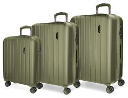 MOVOM Wood Khaki, luxus ABS utazótáska készlet, 75cm/65cm/55cm, 531846A
