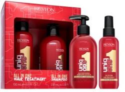 Revlon Uniq One All in One Treatment & Shampoo set pentru finețe și strălucire a părului 150 ml + 230 ml