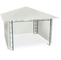 Plonos bézs kerti pavilon levehető oldalfalakkal 3x3m (4934)