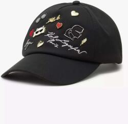  Karl Lagerfeld női téli sapka CATE PINS, fekete