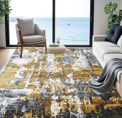  Modern szőnyeg Cezar 9428 (Cream-Gold) 200x290cm Arany-Szürke