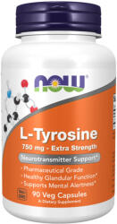 NOW L-Tyrosine 750mg extra erős kapszula - 90db - vitaminbolt - 6 375 Ft