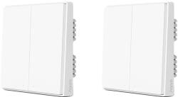  Intelligens kapcsoló, vezeték nélküli vezérlés, ZigBee technológia, D1 nincs semleges 2kx2