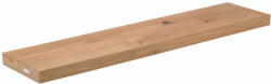  Masszív tölgyfa polc, egyenes szélek 80x22x4 cm