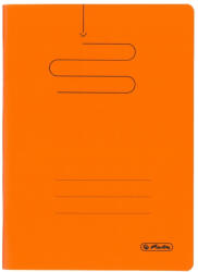 Herlitz Caiet Herlitz A5, 48 file, 70 g/mp, matematica, coperta plastic, Portocaliu (9497670/PORTOCALIU)