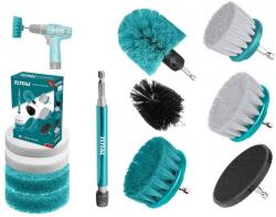 TOTAL ipari tisztítókefék, 11 darabos készlet, TACB1101 (TACB1101)