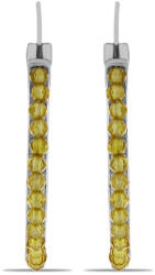  Ezüst Fülbevaló Ural Citrinnel, Y61468