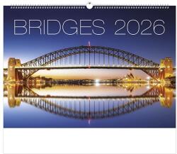 TopTimer Falinaptár TOPTIMER T092 450x315mm fekvő Bridges 2026. T9200-02F (T9200-02F)