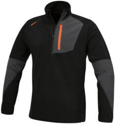 Beta Munkavédelmi Pulóver 076540002 BETA 7654N/M fekete elasztikus mikropolár rövid cipzárral