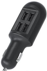 Forever autós töltő 4 x USB aljzat (4 x 5V / 4000mA, kábel nélkül) fekete, GP-73089 (GTM73089)