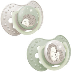 LOVI Светещи силиконови залъгалки Lovi - Night & Day, 6-18 m, 2 брoя (22/930) - kindermarket