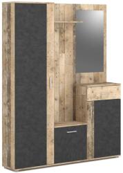 Wipmeb Sp. z o. o Tükrös előszobafal NOLAN, barna/grafit 5907758725016 (WM0034)