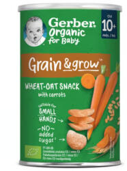 Gerber Organic bio sárgarépás búza- és zabsnack, 10 hónapos kortól (35 g)