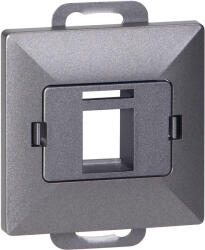 ORNO Placă față + Priză simplă tel-comp. RJ-45 Perla, PC+ARJ45/P1, antracit (O-OR-OE-7717_A)