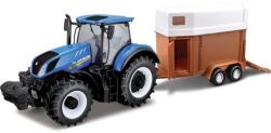 Bburago munkagép 1/32 mértaránnyal - New Holland traktor lószállító utánfutóval (98019_nhloszallito)