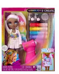 MGA Entertainment Rainbow High: Airbrush & Create színezhető baba festékszóróval - Szürke szemű (543367) - jatekbolt