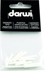 Darwi Replacement Tips For Acryl Opak Sfaturi de înlocuire 3 mm White 10 Bucăți (DA0220010002C)