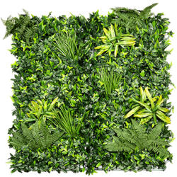 GreenWall Panel oldalfalra - 1 méter x 1 méteres zöldfal - mesterséges növényfal (Exotic) (18145)