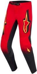 Alpinestars Supertech Scenz motocross nadrág piros-fekete-sárga
