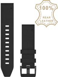 Garmin QuickFit 22mm Black Leather óraszíj