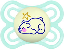 MAM Perfect éjszakai szilikon cumi 2-6 hónap (2024) - Kék - Maci