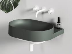 RAVAK XJX08060000 Yard 60 kerámiamosdó Grey Green, túlfolyó furat nélkül (XJX08060000)