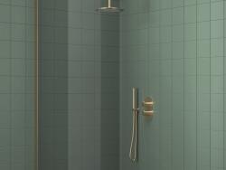 RAVAK X070610 Espirit falba süllyesztett termosztátos csaptelep, kétutas, beslő egység nélkül ES 63.60GLB. O2. RB07C, Gold Brushed (X070610)