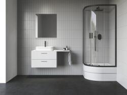 RAVAK 3BM40340Z1 Blix II NBLCP4 Sabina 80x80 zuhanykabin fekete+transparent (3BM40340Z1)
