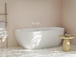 RAVAK CE31800000 Freedom Wall Tec 170x87, akrilkád, matt fehér/fehér, fehér/fekete/króm lefolyó (CE31800000)